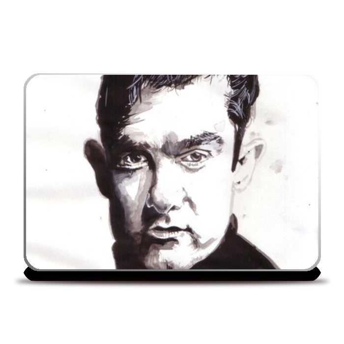 Bollywood superstar Aamir Khan is the Thinking Khan Laptop Skins