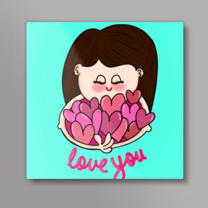 Love You Square Art Prints