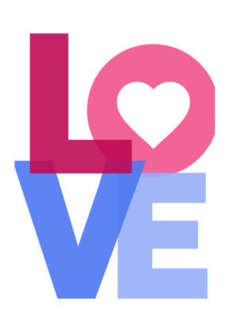 Love Typo Art PosterGully Specials