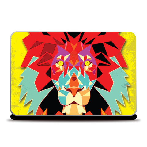 Lion_yellow Laptop Skins