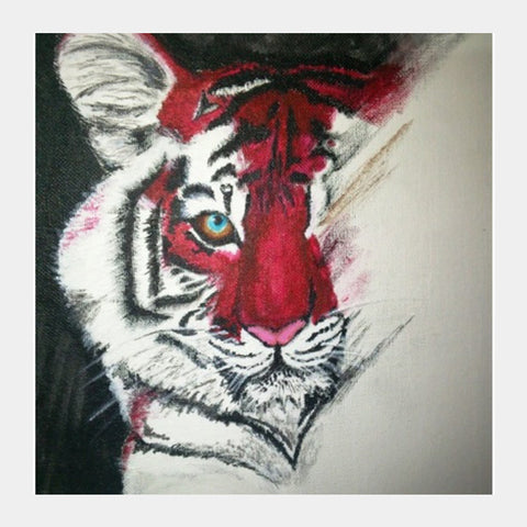 Square Art Prints, Save The Tiger  Square Art Prints