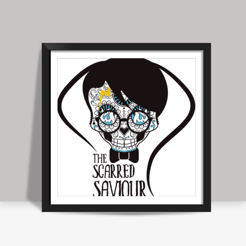 The Scarred Saviour-Harry Potter Square Art Prints