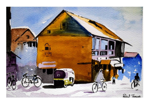 The Village Street Wall Art