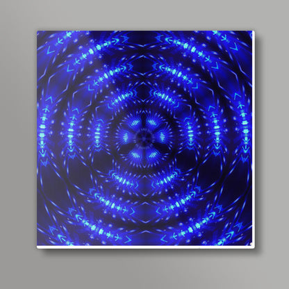 Abstract Fractal Decorative Radial Digital Art Background Square Art Prints