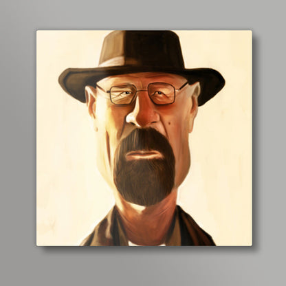 Heisenberg | Caricature Square Art Prints