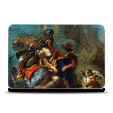 The Abduction of Rebecca by Eugène Delacroix Laptop Skins