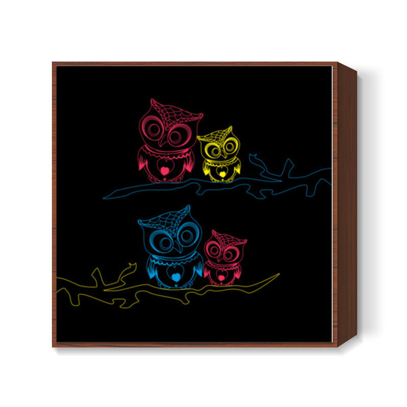 OWL B Square Art Prints