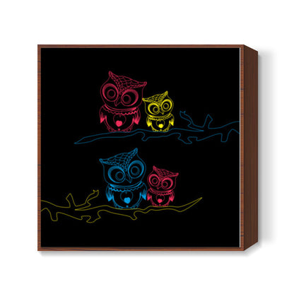 OWL B Square Art Prints