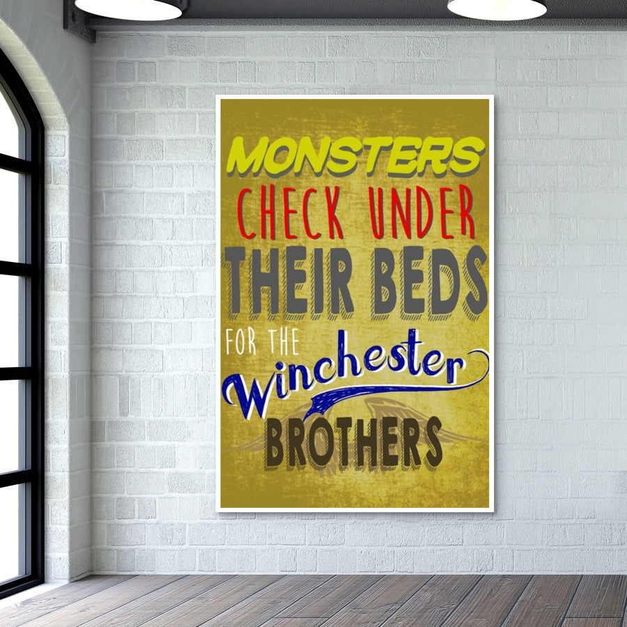 Supernatural winchester brothers  Wall Art