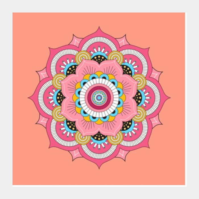 Square Art Prints, Mandala Square Art Prints