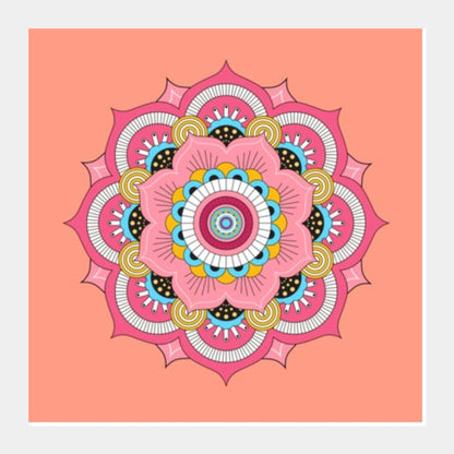 Square Art Prints, Mandala Square Art Prints