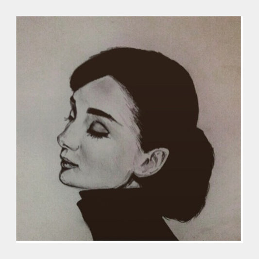 Audrey Hepburn Square Art Prints