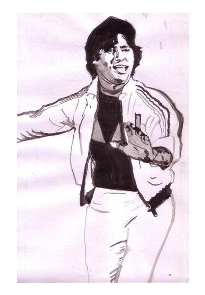 Bollywood superstar Amitabh Bachchan dances to the varied tunes of life Wall Art