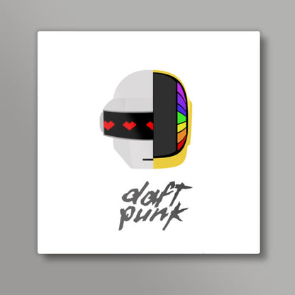 Minimal Daft Punk Square Art Prints