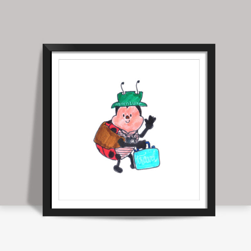 Travel Bug Square Art Prints