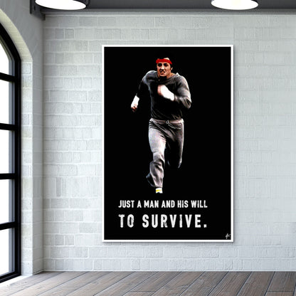 Rocky Balboa Survivor Motivation  Wall Art