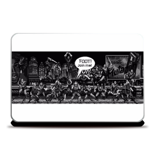 Laptop Skins, Shredder and the Foot Pixel Art, - PosterGully