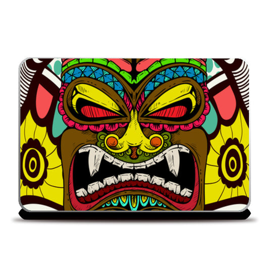 Tiki Monster Laptop Skins