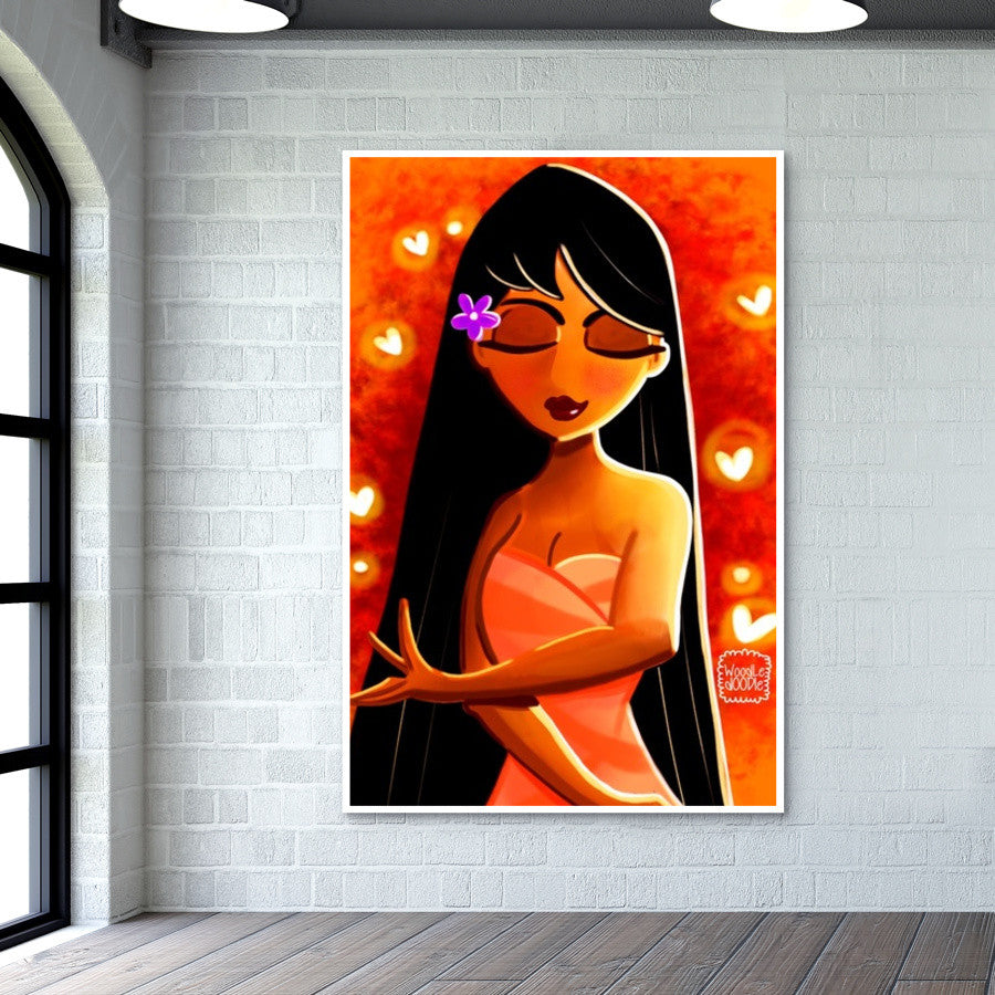 The Fiery Girl Wall Art