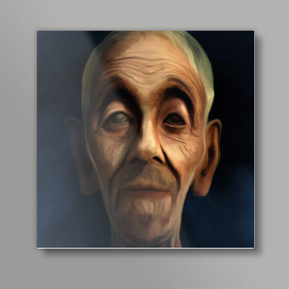 old man Square Art Prints