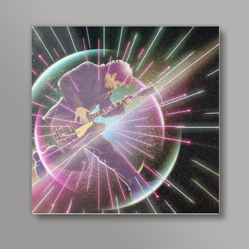 Retro Futuristic Square Art Print