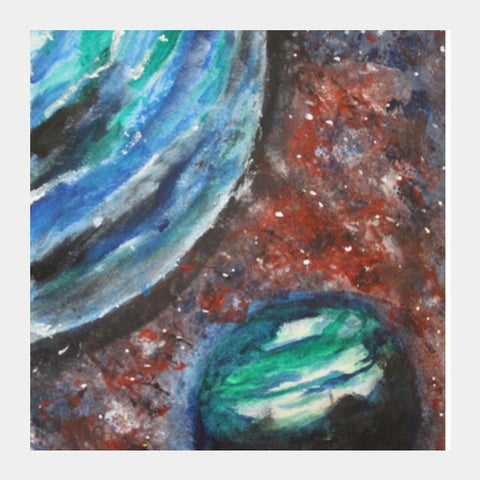 Planets @srijanas Square Art Prints