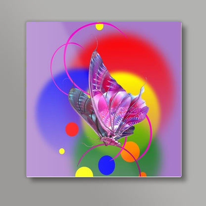 Butterfly in Dream Square Art Prints