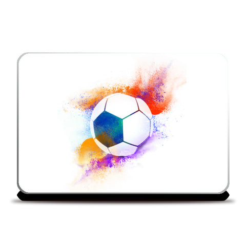 Colorful Football Illustration 2 | #Footballfan Laptop Skins