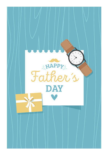 Fathers Day Greeting with Gift | #Fathers Day Special  Wall Art