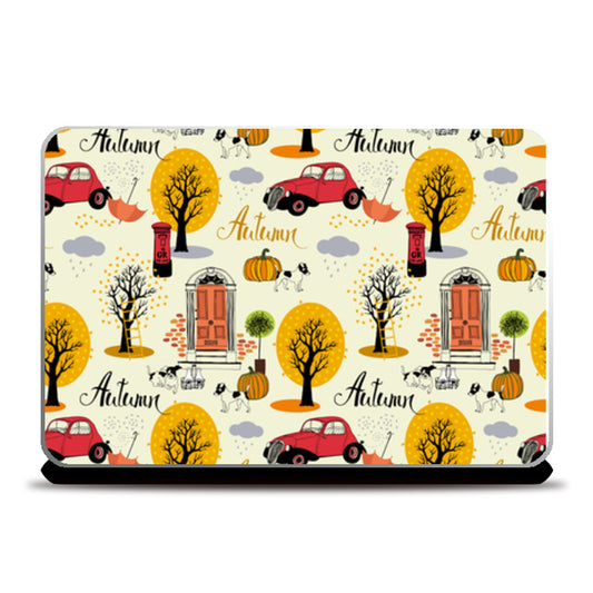 Four seasons pattern  Laptop Skins