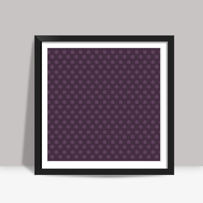 Purple Dots Square Art Prints