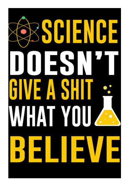 Science Doesnt Give a Shit Wall Art