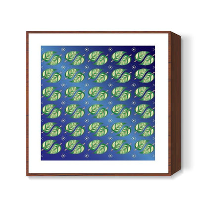 Leaf Motif Square Art Print | Madhumita Mukherjee