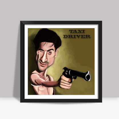 Taxi Driver | Caricature Square Art Prints