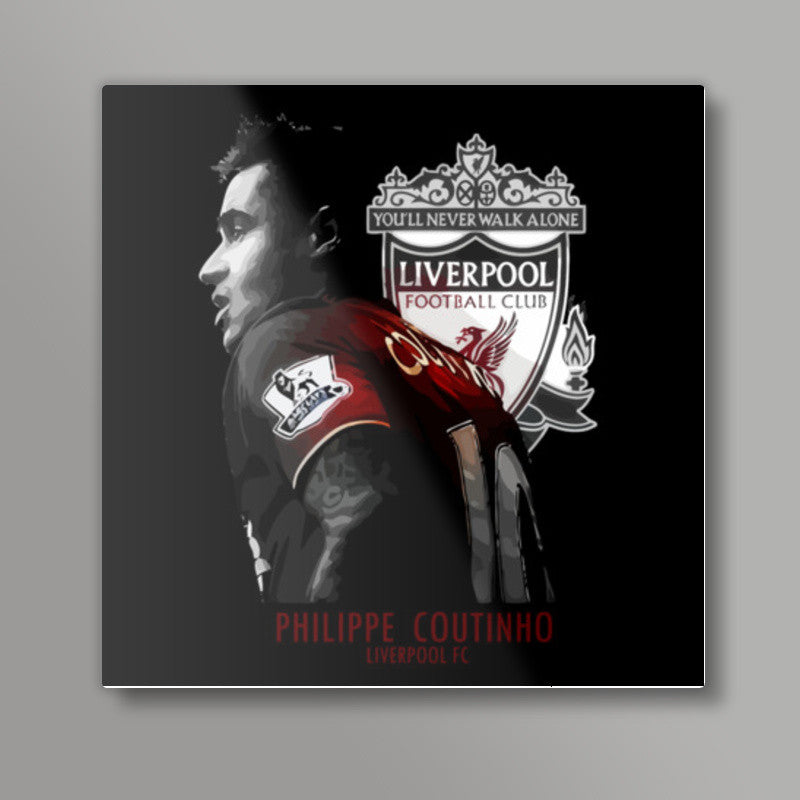 Philippe Coutinho - Liverpool FC Square Art Prints