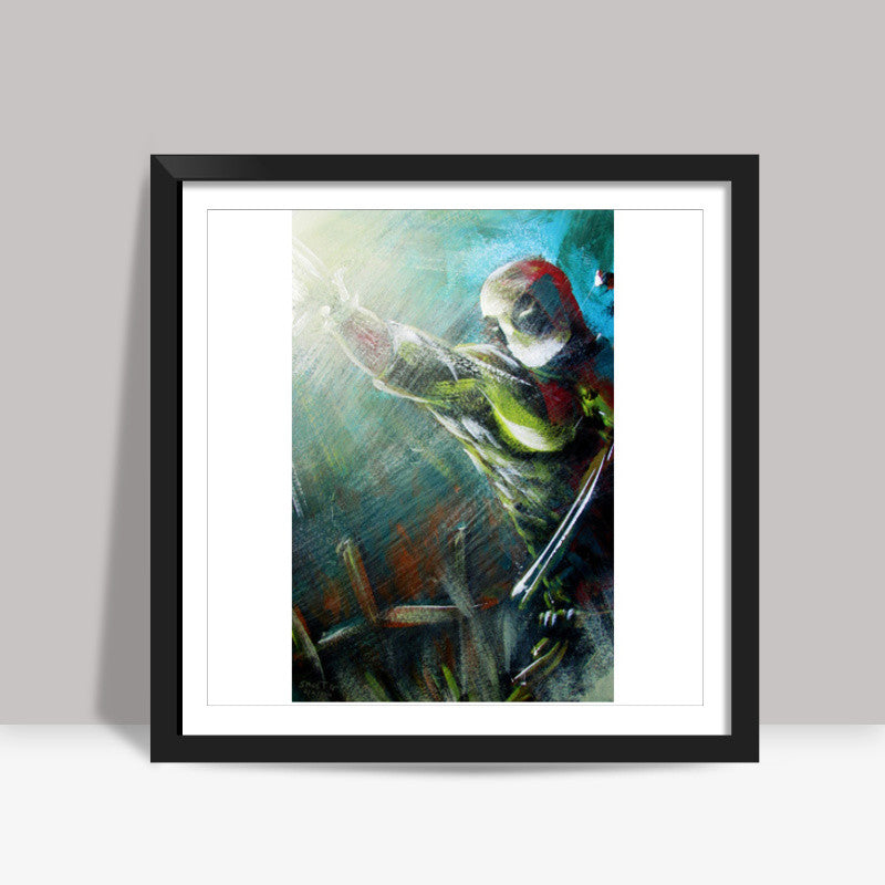 Deadpool Painting Square Art Prints