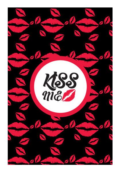 PosterGully Specials, Kiss pattern kiss me Wall Art