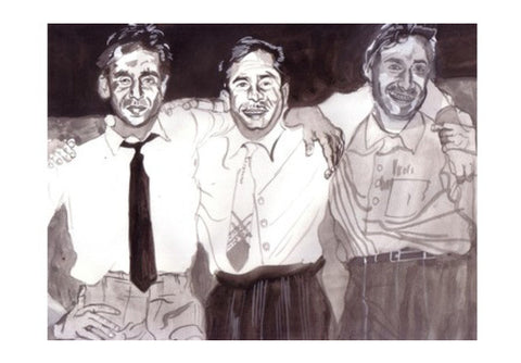 Wall Art, Bollywood superstars Dilip Kumar, Raj Kapoor and Dev Anand captured in a single frame Wall Art