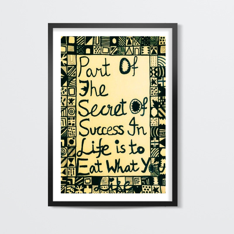 Secret to Success Wall Art