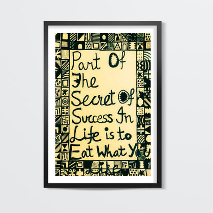 Secret to Success Wall Art