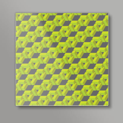 3d pattern 004 Square Art Prints