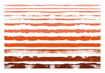 Uneven Orange Stripes Wall Art