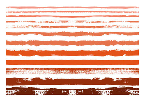 Uneven Orange Stripes Art PosterGully Specials