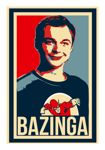 Bazinga  The Big Bang Theory Art PosterGully Specials