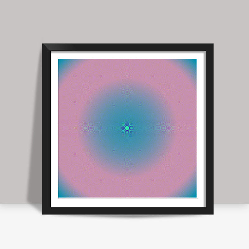 Push of Blue Square Art Prints