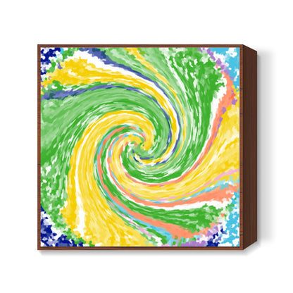 Twirl Square Art Print l Artist: Seema Hooda