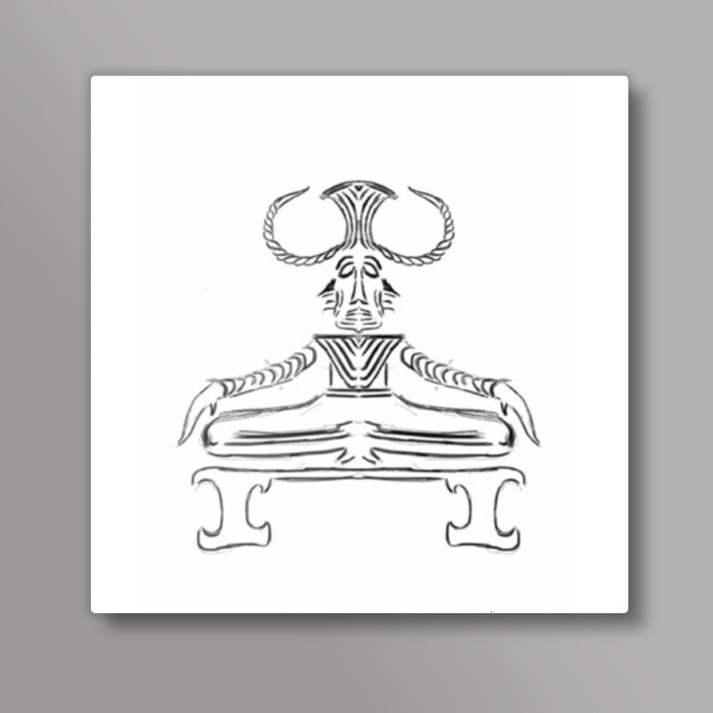 Shiva- the mahayogi Square Art Prints