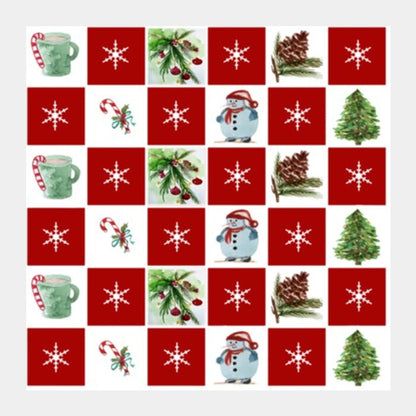 Christmas Festive Winter Holidays Square Art Prints
