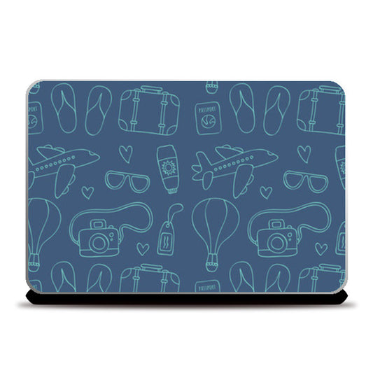 Sketchy Travel Laptop Skins