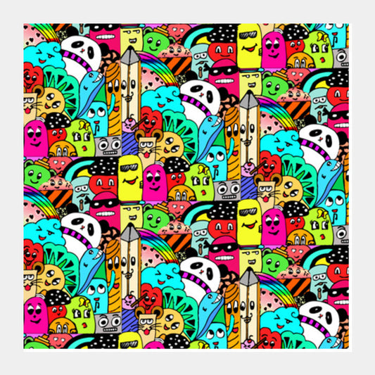 Doodle Doodle Square Art Prints